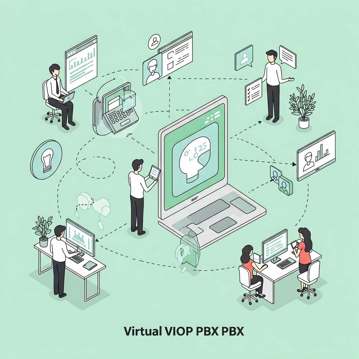 Immagine simbolica che rappresenta la praticità di un sistema VoIP.